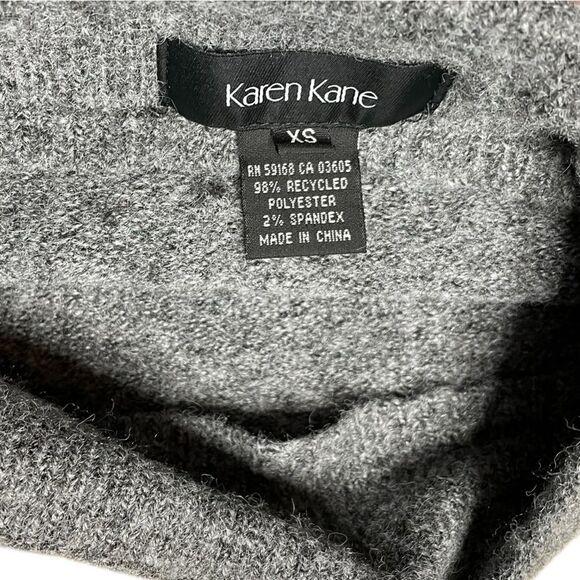 Karen Kane Mock Neck Sweater Gray Size XS - Picture 7 of 7